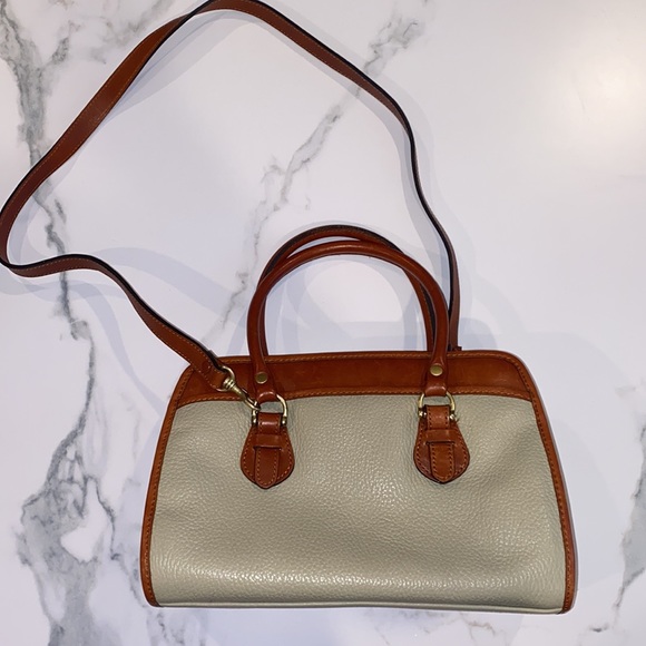 LIZ CLAIBORNE VINTAGE GENUINE LEATHER SATCHEL/ SHOULDER BAG - Picture 3 of 10